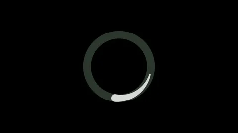 Circle 4K 60 FPS looped Loading, new alpha loading bar, Circle Loading Indi.. Video stock 310416923