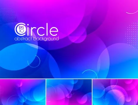 Circle abstract background - duotone Stock Illustration