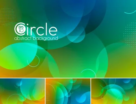 Circle abstract background - duotone Stock Illustration