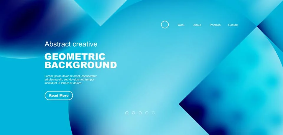 Circle abstract background with fluid gradient colors. Vector illustration for Stock Illustration
