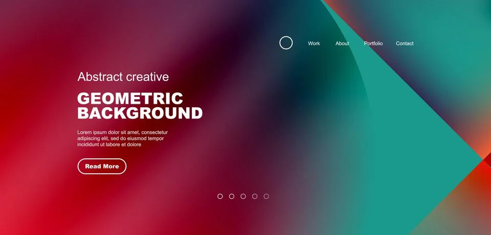 Circle abstract background with fluid gradient colors. Vector illustration for Illustrazione stock