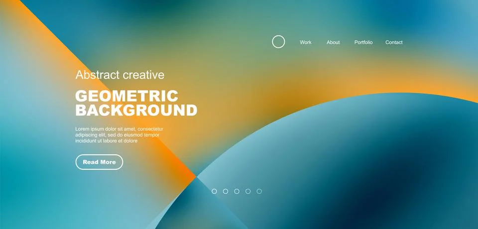 Circle abstract background with fluid gradient colors. Vector illustration for Illustrazione stock