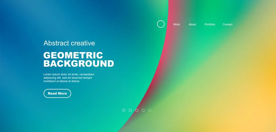 Circle abstract background with fluid gradient colors. Vector illustration for Illustrazione stock