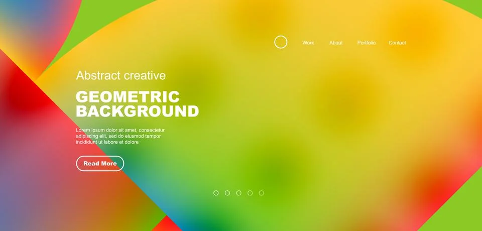 Circle abstract background with fluid gradient colors. Vector illustration for Illustrazione stock