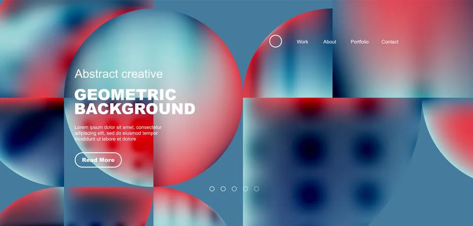 Circle abstract background with fluid gradient colors. Vector illustration for 스톡 일러스트