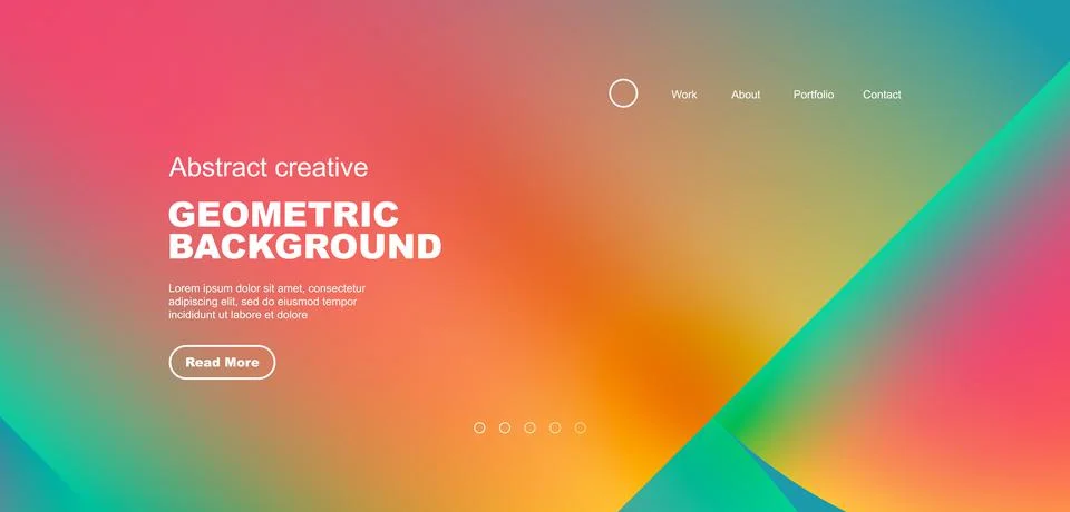 Circle abstract background with fluid gradient colors. Vector illustration for Illustrazione stock