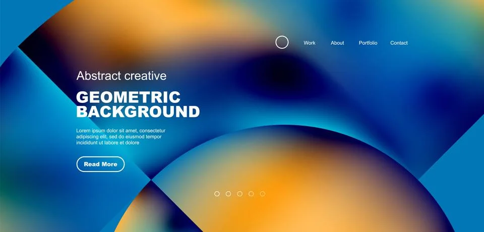 Circle abstract background with fluid gradient colors. Vector illustration for Stock Illustration