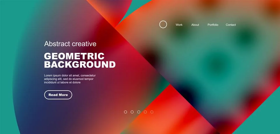 Circle abstract background with fluid gradient colors. Vector illustration for イラスト素材