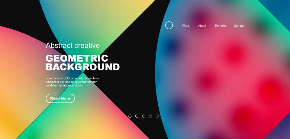 Circle abstract background with fluid gradient colors. Vector illustration for Stockillustratie