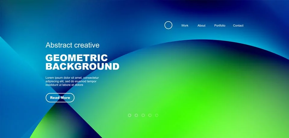 Circle abstract background with fluid gradient colors. Vector illustration for Stock Illustration