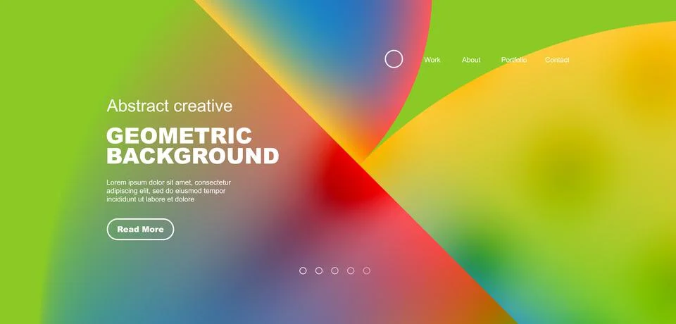 Circle abstract background with fluid gradient colors. Vector illustration for Stockillustratie