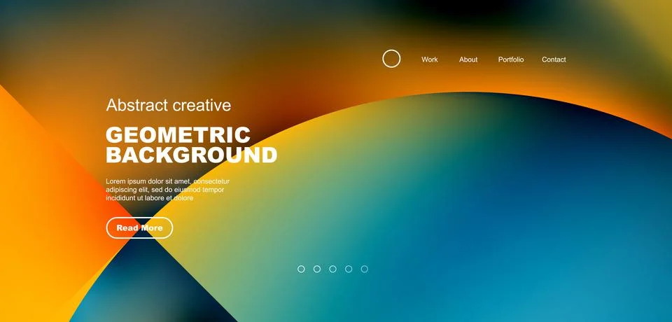 Circle abstract background with fluid gradient colors. Vector illustration for 스톡 일러스트