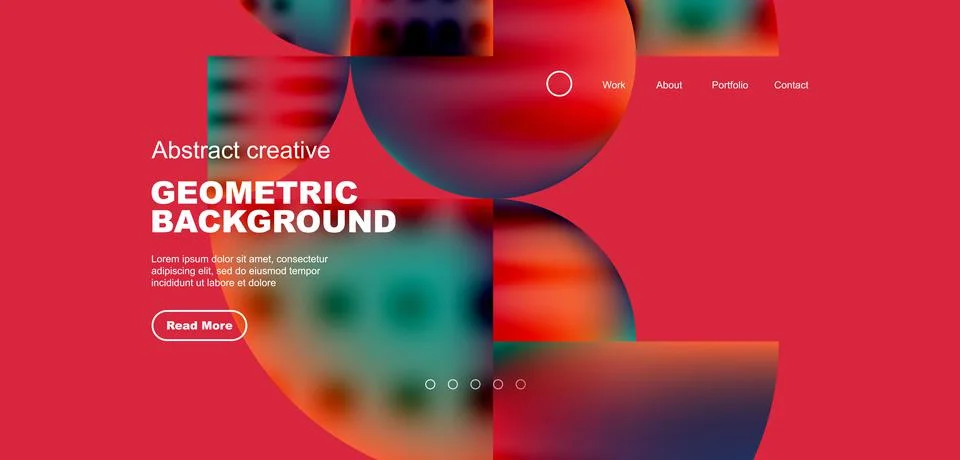 Circle abstract background with fluid gradient colors. Vector illustration for Stockillustratie