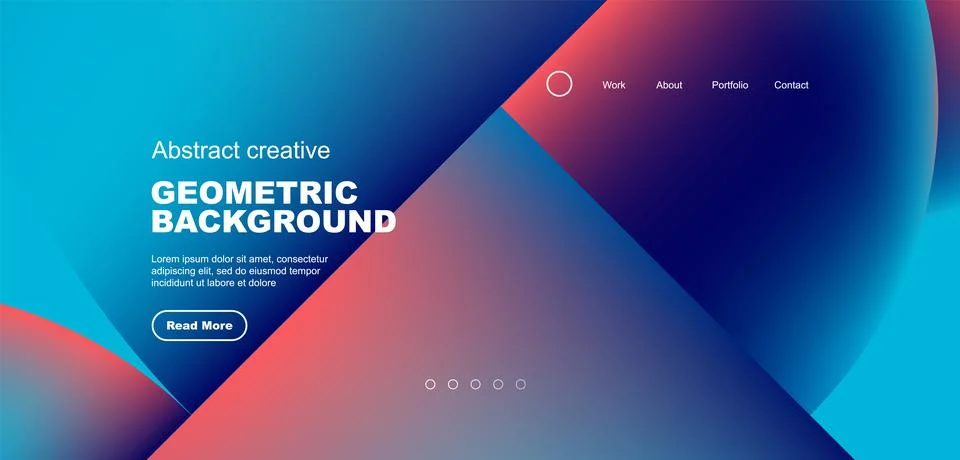 Circle abstract background with fluid gradient colors. Vector illustration for Illustrazione stock