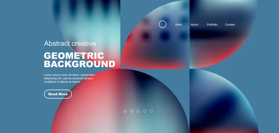 Circle abstract background with fluid gradient colors. Vector illustration for Stockillustratie