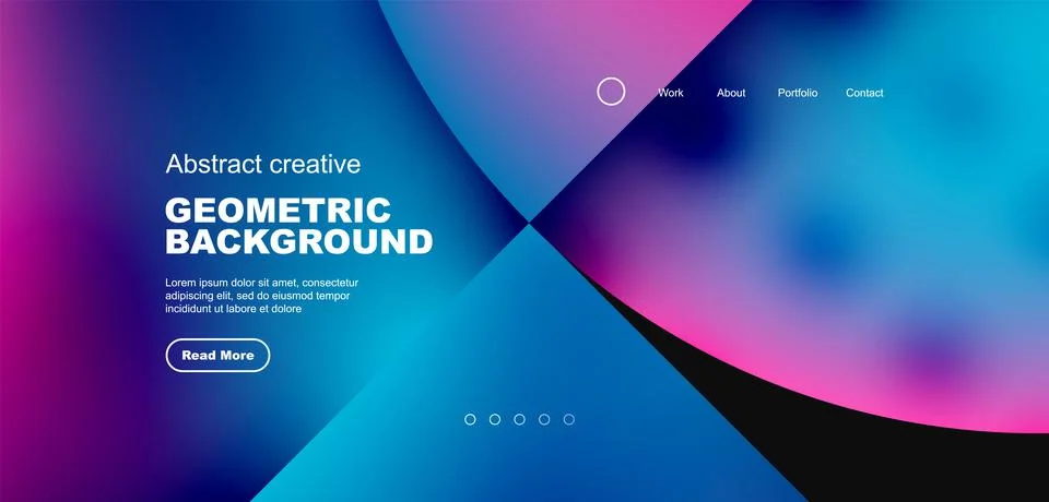 Circle abstract background with fluid gradient colors. Vector illustration for Illustrazione stock