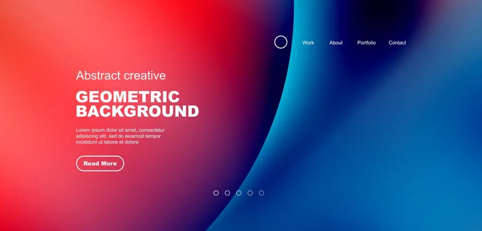 Circle abstract background with fluid gradient colors. Vector illustration for Illustrazione stock