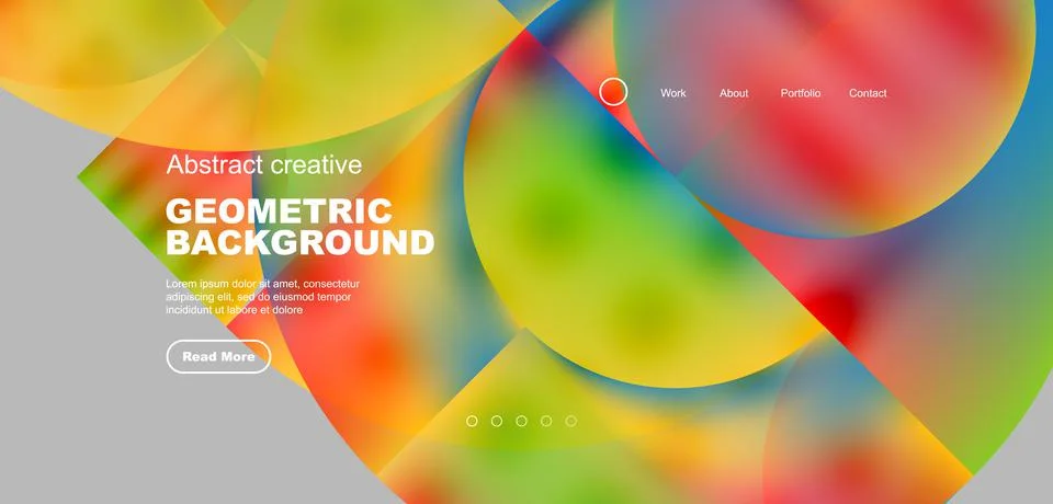 Circle abstract background with fluid gradient colors. Vector illustration for イラスト素材