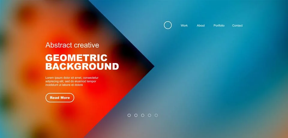 Circle abstract background with fluid gradient colors. Vector illustration for Illustrazione stock