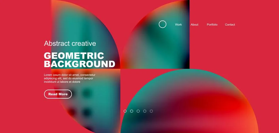 Circle abstract background with fluid gradient colors. Vector illustration for イラスト素材