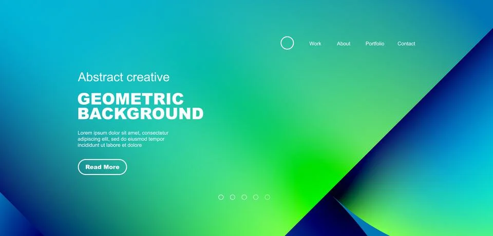 Circle abstract background with fluid gradient colors. Vector illustration for Illustrazione stock