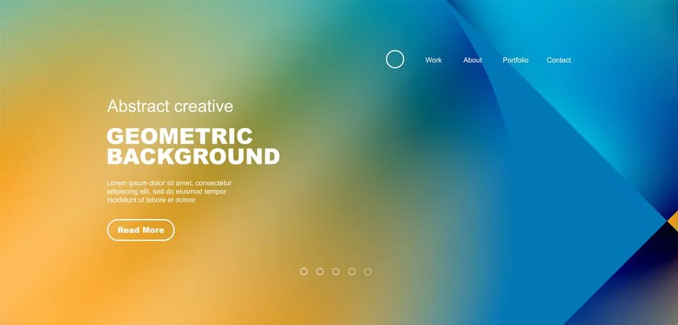 Circle abstract background with fluid gradient colors. Vector illustration for Illustrazione stock