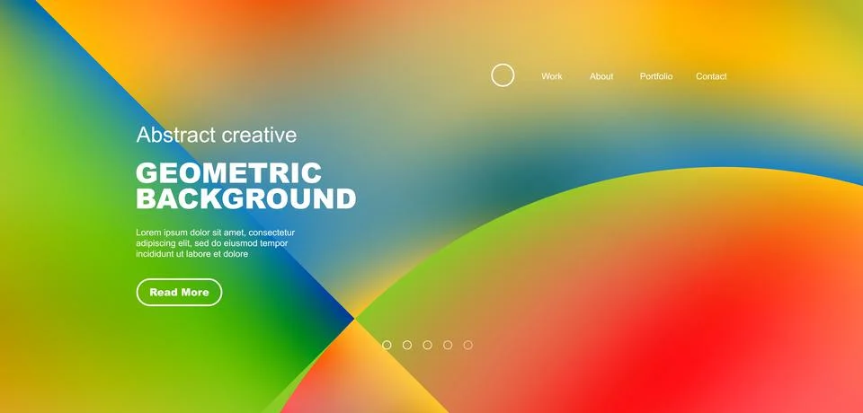 Circle abstract background with fluid gradient colors. Vector illustration for Ilustración de archivo