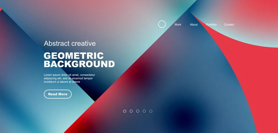 Circle abstract background with fluid gradient colors. Vector illustration for Illustrazione stock