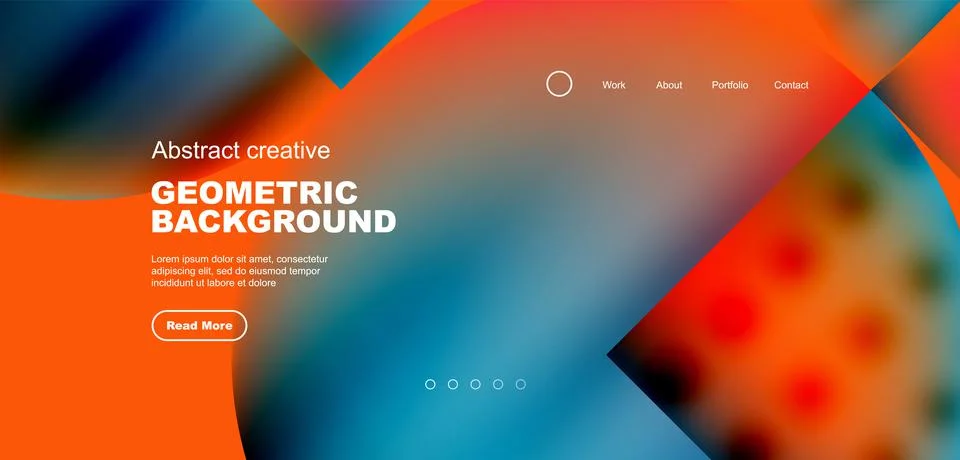 Circle abstract background with fluid gradient colors. Vector illustration for Stock Illustration