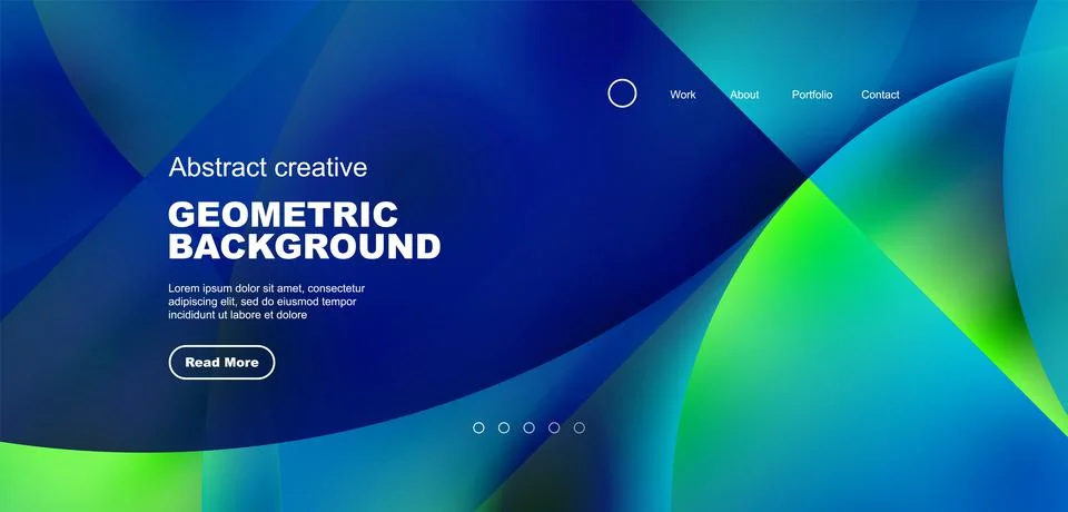 Circle abstract background with fluid gradient colors. Vector illustration for Stock Illustration