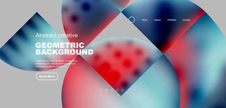 Circle abstract background with fluid gradient colors. Vector illustration for Ilustración de archivo