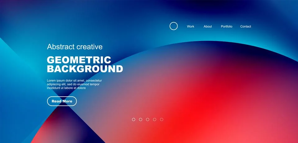 Circle abstract background with fluid gradient colors. Vector illustration for Illustrazione stock