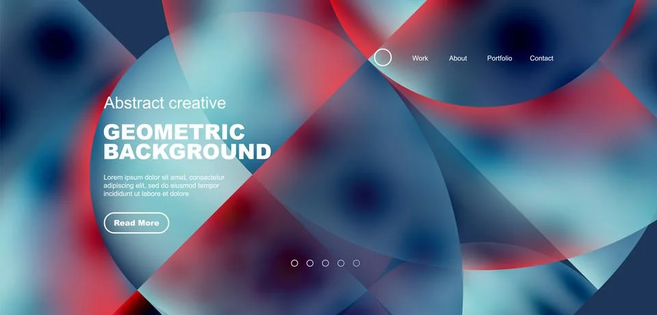 Circle abstract background with fluid gradient colors. Vector illustration for Illustrazione stock