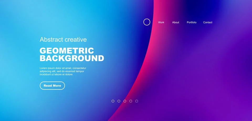 Circle abstract background with fluid gradient colors. Vector illustration for Illustrazione stock