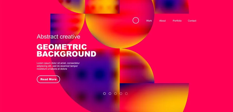 Circle abstract background with fluid gradient colors. Vector illustration for Illustrazione stock
