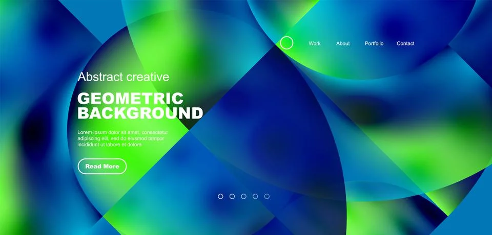 Circle abstract background with fluid gradient colors. Vector illustration for Stock Illustration