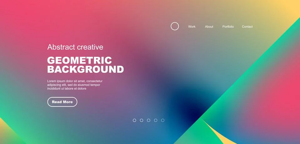 Circle abstract background with fluid gradient colors. Vector illustration for Stock Illustration