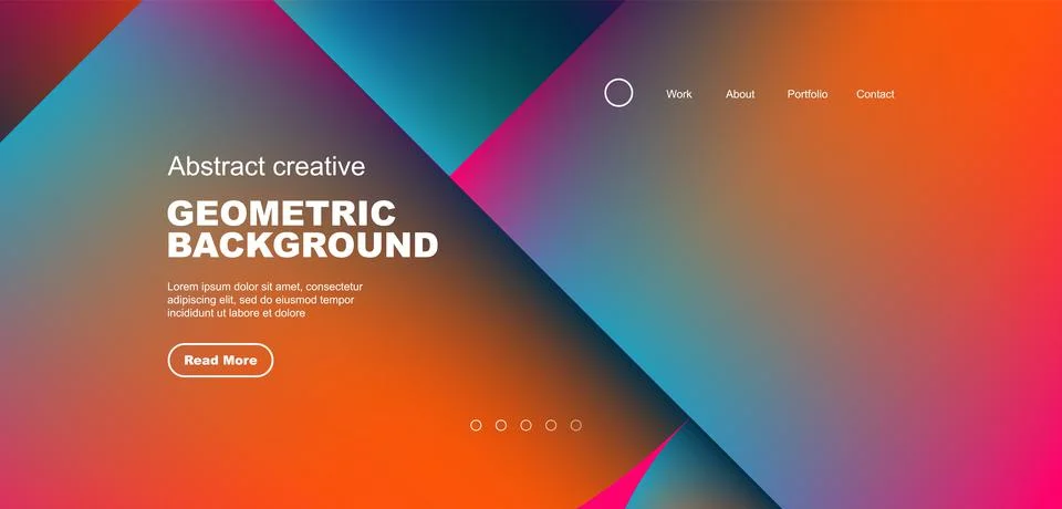 Circle abstract background with fluid gradient colors. Vector illustration for Illustrazione stock