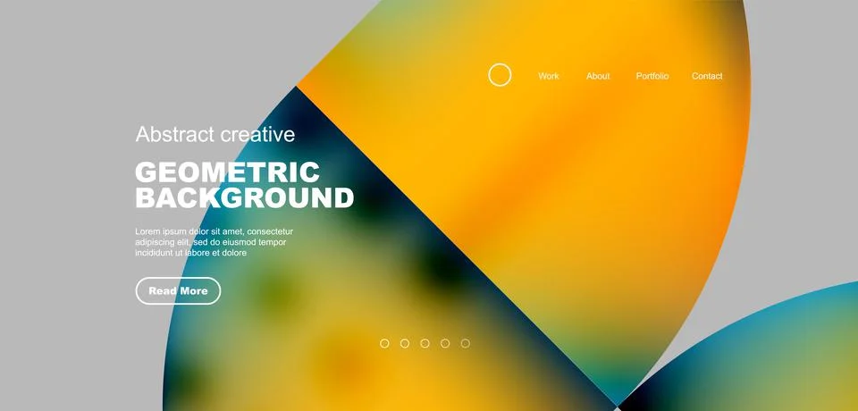 Circle abstract background with fluid gradient colors. Vector illustration for 스톡 일러스트