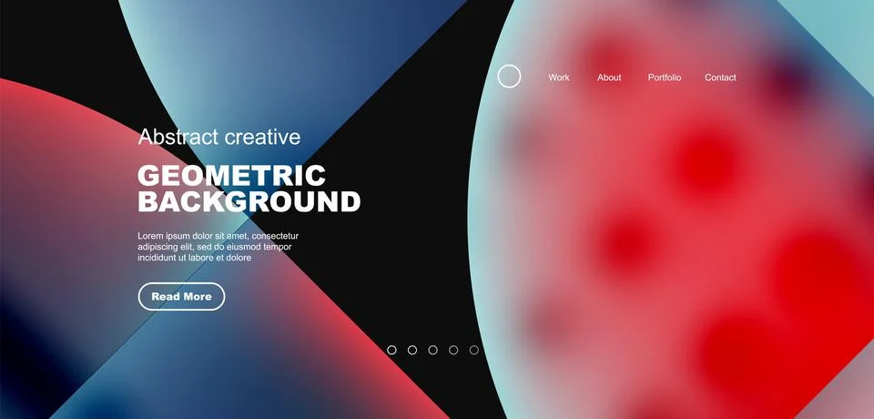 Circle abstract background with fluid gradient colors. Vector illustration for Illustrazione stock