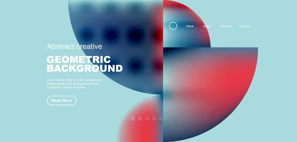 Circle abstract background with fluid gradient colors. Vector illustration for 스톡 일러스트