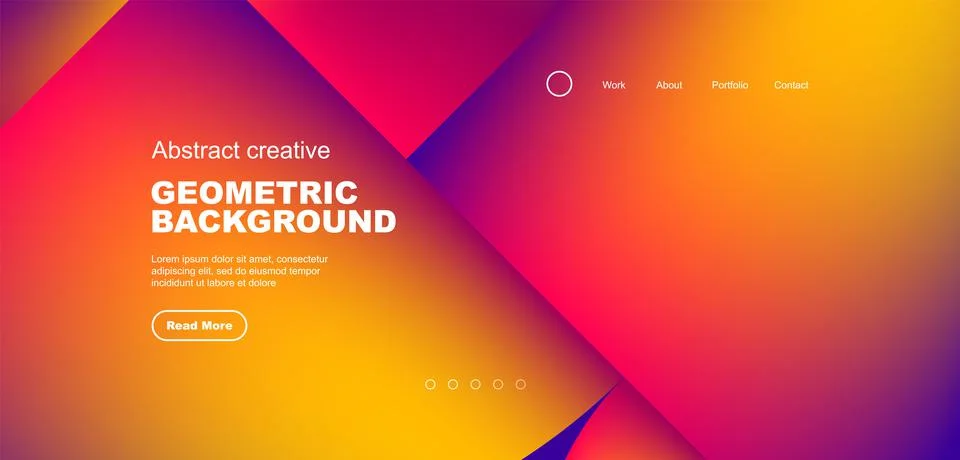 Circle abstract background with fluid gradient colors. Vector illustration for Illustrazione stock