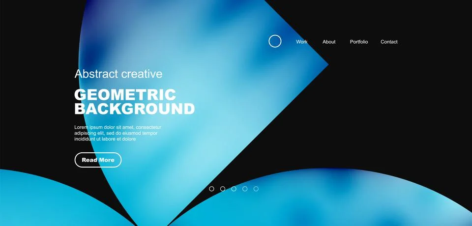 Circle abstract background with fluid gradient colors. Vector illustration for Stock Illustration