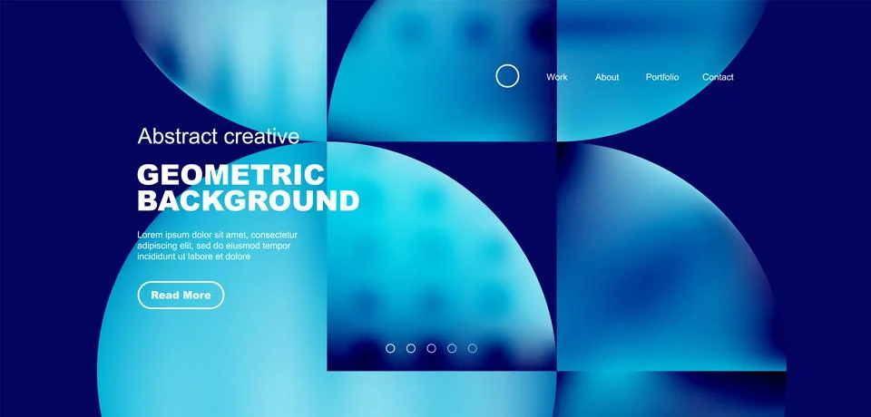 Circle abstract background with fluid gradient colors. Vector illustration for Illustrazione stock