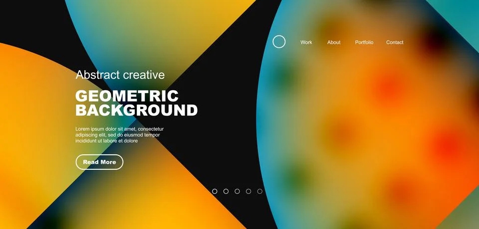 Circle abstract background with fluid gradient colors. Vector illustration for Illustrazione stock