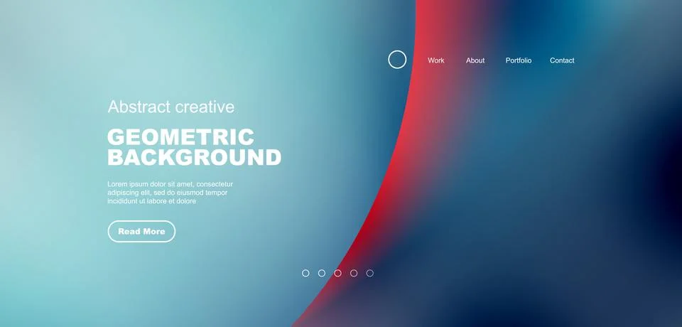 Circle abstract background with fluid gradient colors. Vector illustration for Illustrazione stock