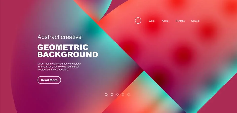 Circle abstract background with fluid gradient colors. Vector illustration for Stockillustratie