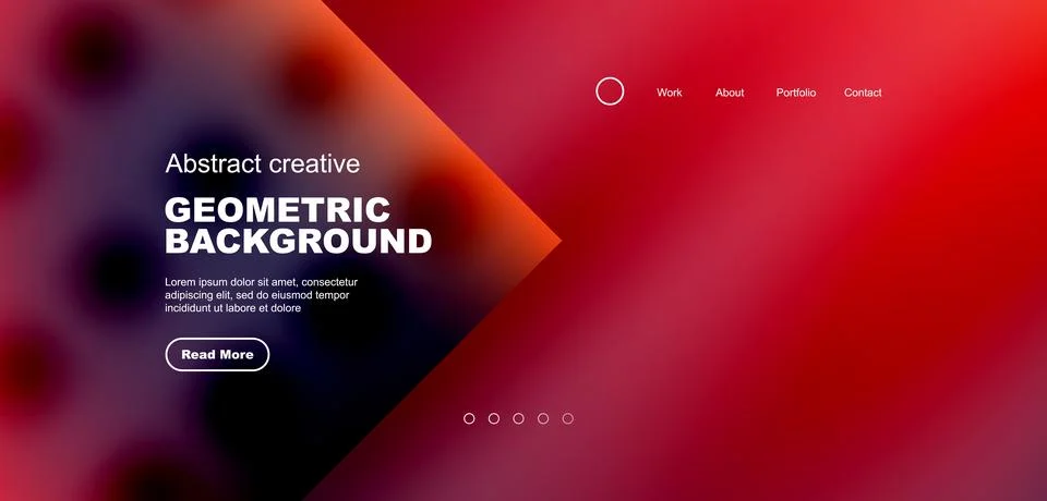 Circle abstract background with fluid gradient colors. Vector illustration for Stock Illustration