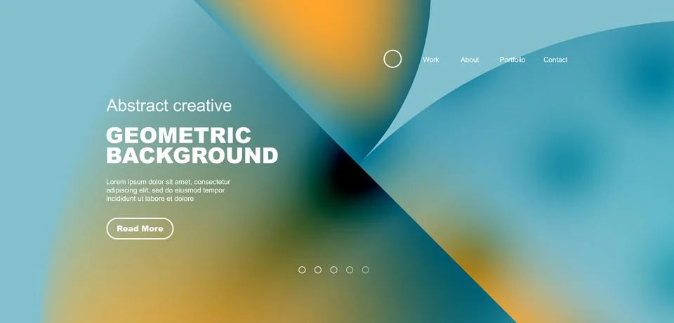 Circle abstract background with fluid gradient colors. Vector illustration for Stockillustratie