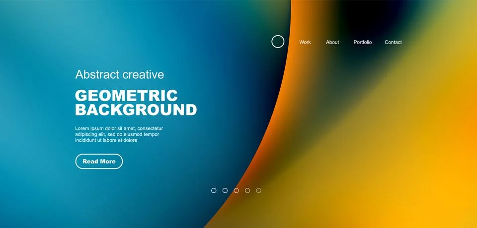 Circle abstract background with fluid gradient colors. Vector illustration for Ilustración de archivo
